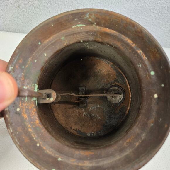 Brookins Oil Can Copper 1 Quart 1/4 Gallon Thumb Operated Vintage - Picture 10 of 14